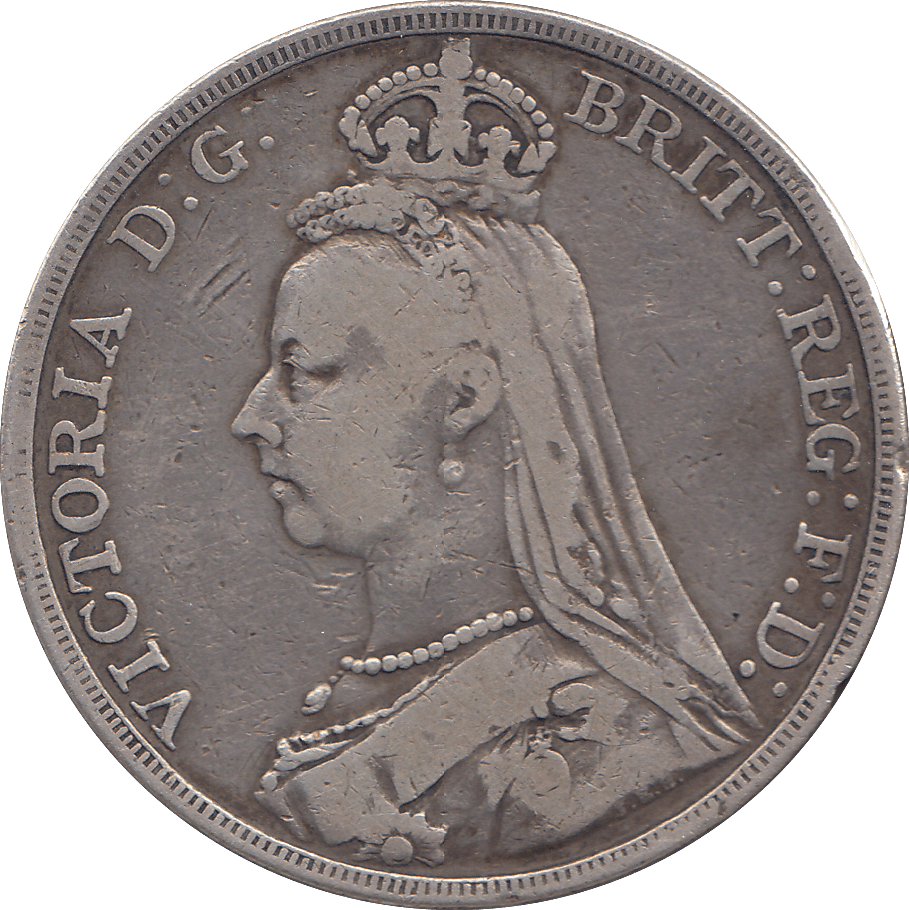 1889 CROWN ( F ) - WORLD COINS - Cambridgeshire Coins
