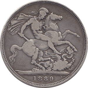 1889 CROWN ( F ) - WORLD COINS - Cambridgeshire Coins