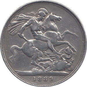 1889 CROWN ( F ) - WORLD COINS - Cambridgeshire Coins