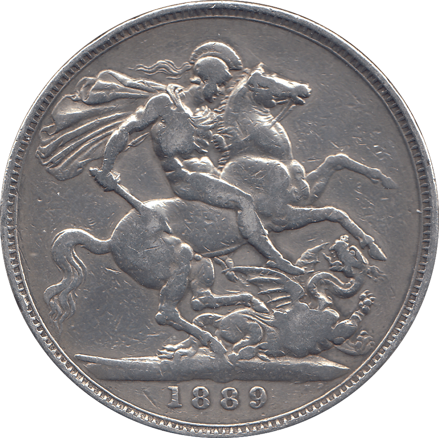 1889 CROWN ( F ) - WORLD COINS - Cambridgeshire Coins