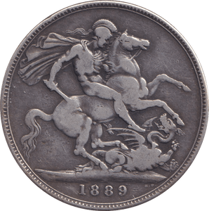 1889 CROWN ( FINE ) 1 - CROWN - Cambridgeshire Coins