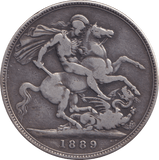 1889 CROWN ( FINE ) 1 - CROWN - Cambridgeshire Coins
