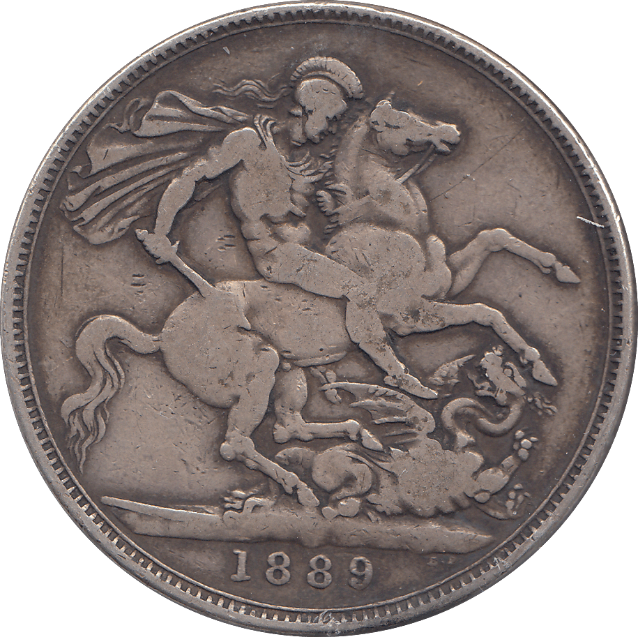 1889 CROWN ( FINE ) 1 - CROWN - Cambridgeshire Coins