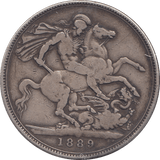 1889 CROWN ( FINE ) 1 - CROWN - Cambridgeshire Coins