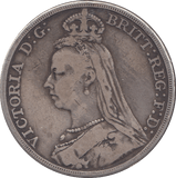 1889 CROWN ( FINE ) 1 - CROWN - Cambridgeshire Coins