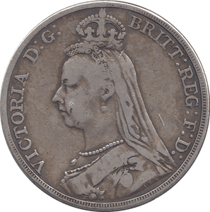 1889 CROWN ( FINE ) 2 - CROWN - Cambridgeshire Coins
