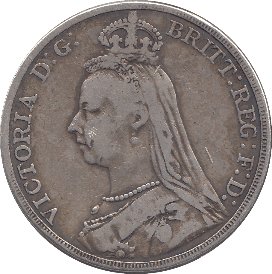 1889 CROWN ( FINE ) 2 - CROWN - Cambridgeshire Coins