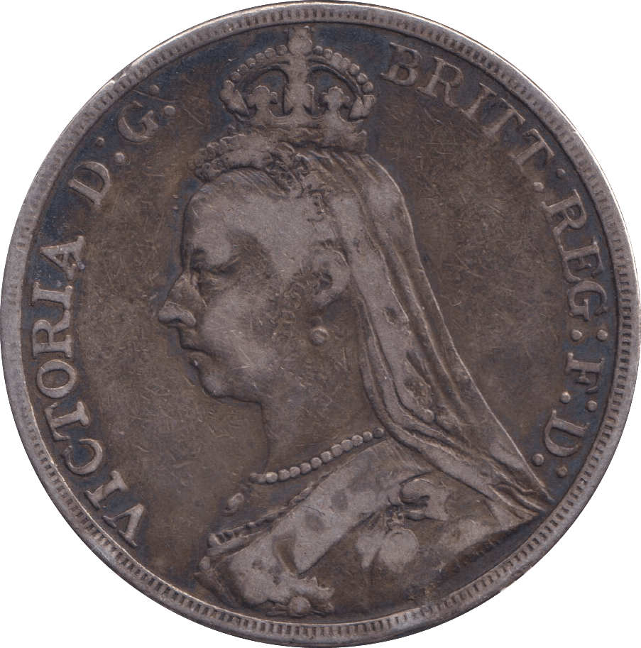 1889 CROWN ( FINE ) 2 - CROWN - Cambridgeshire Coins