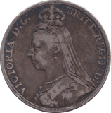 1889 CROWN ( FINE ) 2 - CROWN - Cambridgeshire Coins