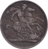 1889 CROWN ( FINE ) 2 - CROWN - Cambridgeshire Coins