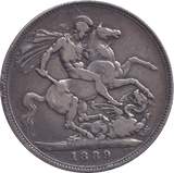 1889 CROWN ( FINE ) 2 - CROWN - Cambridgeshire Coins