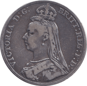1889 CROWN ( FINE ) 2 - CROWN - Cambridgeshire Coins