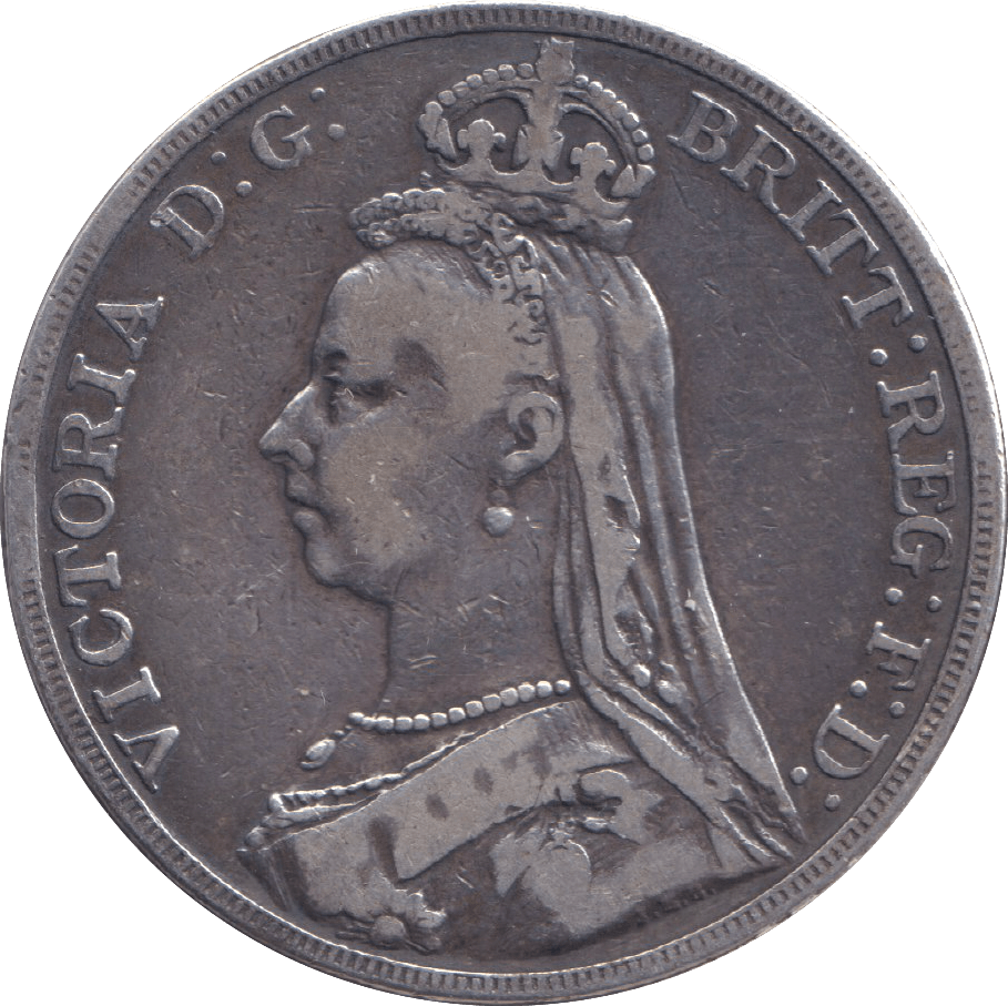 1889 CROWN ( FINE ) 2 - CROWN - Cambridgeshire Coins