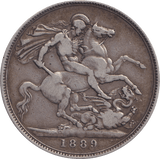 1889 CROWN ( FINE ) 3 - CROWN - Cambridgeshire Coins