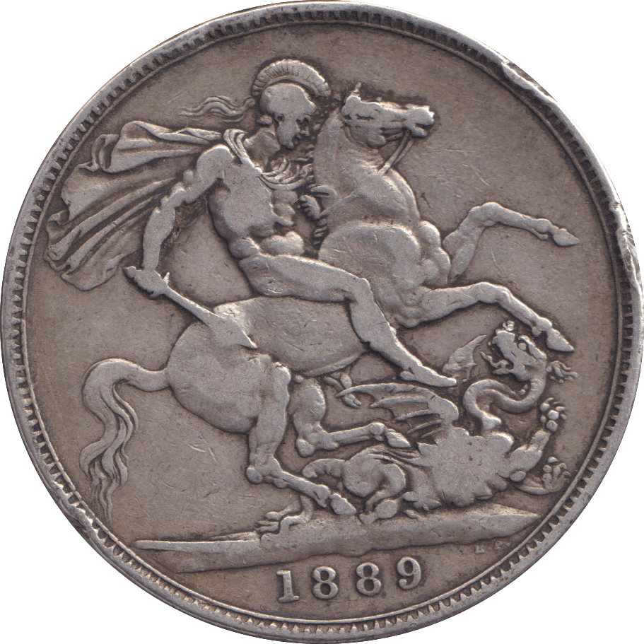 1889 CROWN ( FINE ) 3 - CROWN - Cambridgeshire Coins