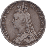 1889 CROWN ( FINE ) 3 - CROWN - Cambridgeshire Coins