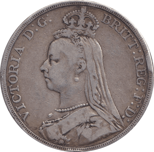 1889 CROWN ( FINE ) 3 - CROWN - Cambridgeshire Coins