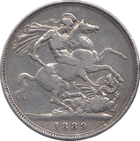 1889 CROWN ( FINE ) 3 - CROWN - Cambridgeshire Coins