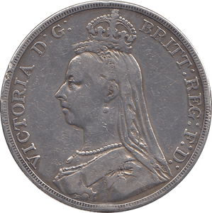 1889 CROWN ( FINE ) 3 - CROWN - Cambridgeshire Coins
