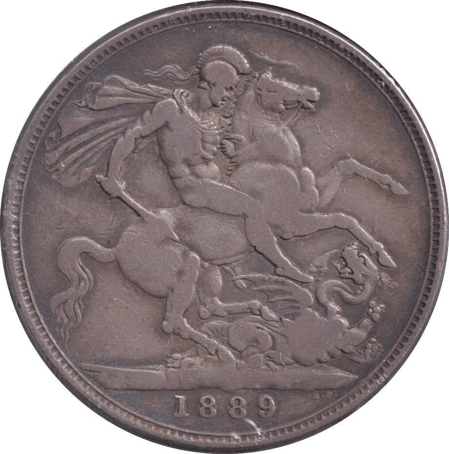 1889 CROWN ( FINE ) 5 - CROWN - Cambridgeshire Coins