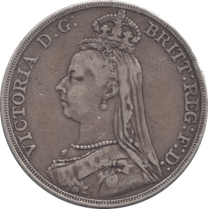 1889 CROWN ( FINE ) 5 - CROWN - Cambridgeshire Coins