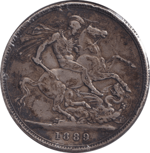 1889 CROWN ( FINE ) 6 - CROWN - Cambridgeshire Coins
