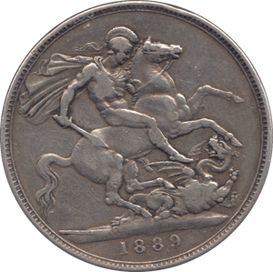 1889 CROWN ( FINE ) * - CROWN - Cambridgeshire Coins