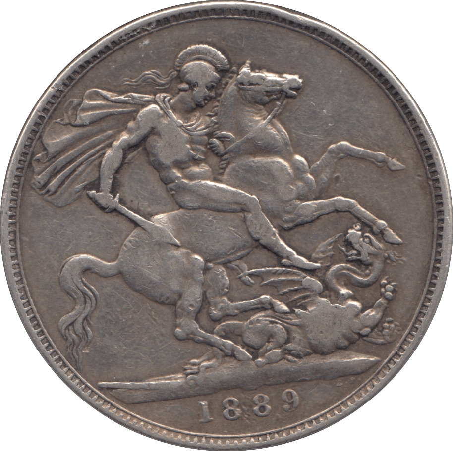 1889 CROWN ( FINE ) * - CROWN - Cambridgeshire Coins