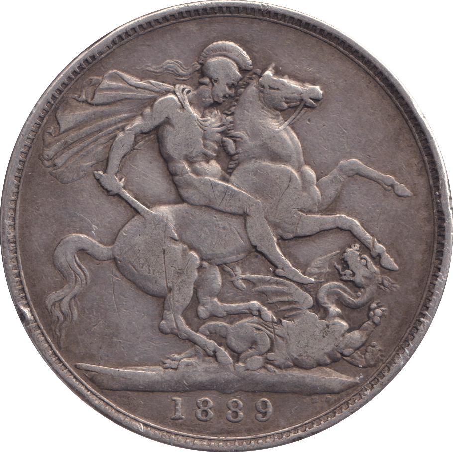 1889 CROWN ( FINE ) - CROWN - Cambridgeshire Coins