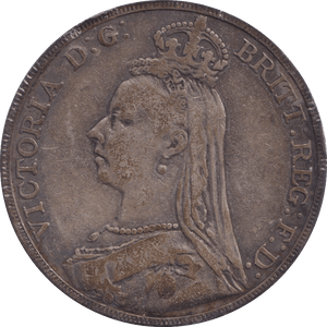 1889 CROWN ( FINE ) - CROWN - Cambridgeshire Coins