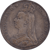 1889 CROWN ( FINE ) - CROWN - Cambridgeshire Coins