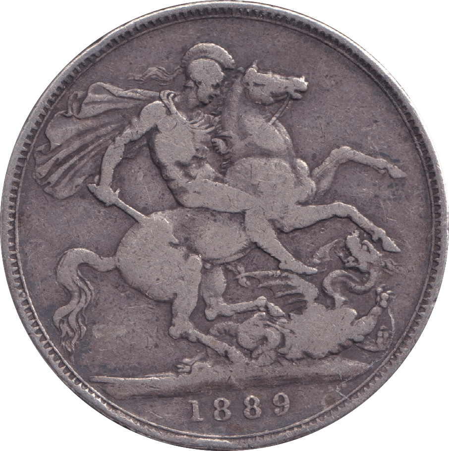 1889 CROWN ( FINE ) - CROWN - Cambridgeshire Coins