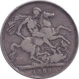 1889 CROWN ( FINE ) - CROWN - Cambridgeshire Coins