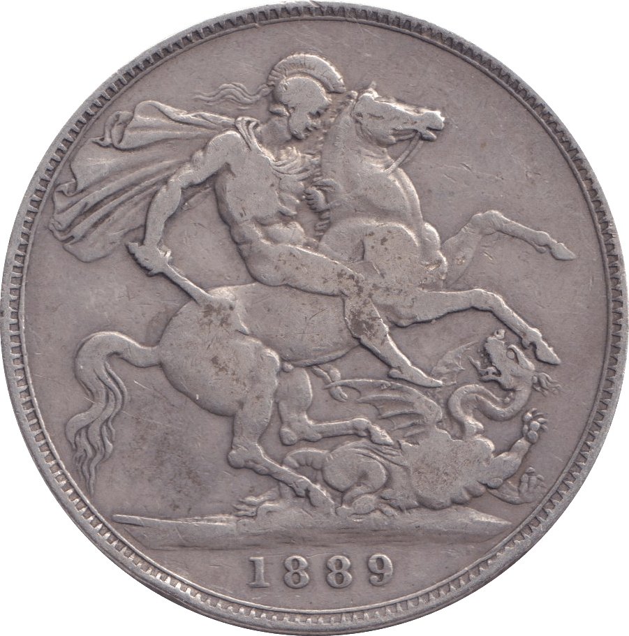 1889 CROWN ( FINE ) - CROWN - Cambridgeshire Coins