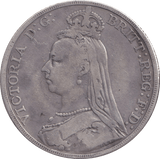 1889 CROWN ( FINE ) - CROWN - Cambridgeshire Coins