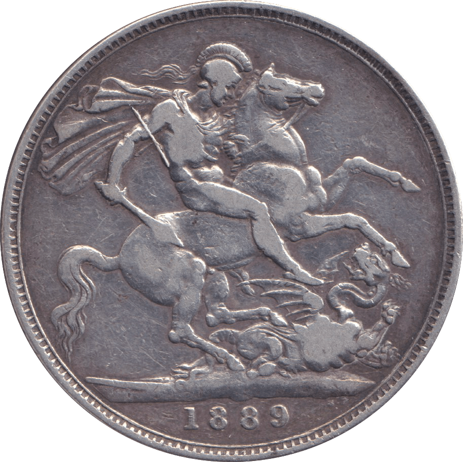 1889 CROWN ( FINE ) - CROWN - Cambridgeshire Coins