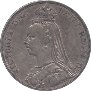 1889 CROWN ( FINE ) - CROWN - Cambridgeshire Coins