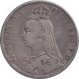 1889 CROWN ( FINE ) - CROWN - Cambridgeshire Coins