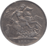 1889 CROWN ( FINE ) - CROWN - Cambridgeshire Coins