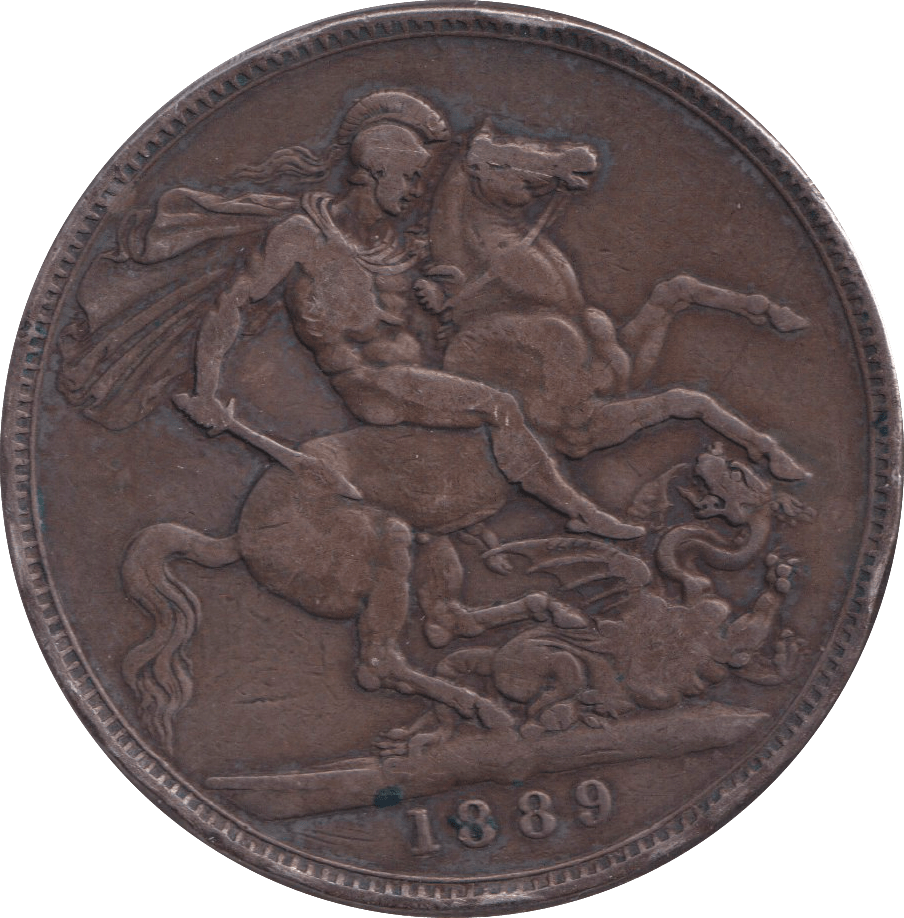 1889 CROWN ( FINE ) - CROWN - Cambridgeshire Coins
