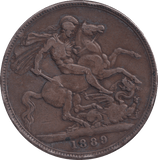 1889 CROWN ( FINE ) - CROWN - Cambridgeshire Coins