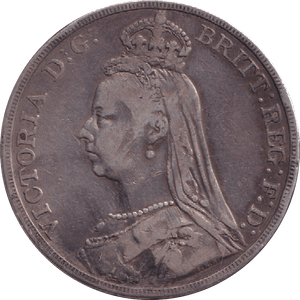 1889 CROWN ( FINE ) - CROWN - Cambridgeshire Coins
