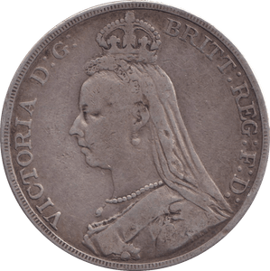 1889 CROWN ( FINE ) - CROWN - Cambridgeshire Coins