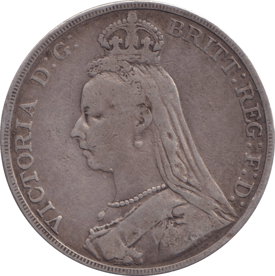 1889 CROWN ( FINE ) - CROWN - Cambridgeshire Coins