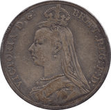 1889 CROWN ( FINE ) - CROWN - Cambridgeshire Coins