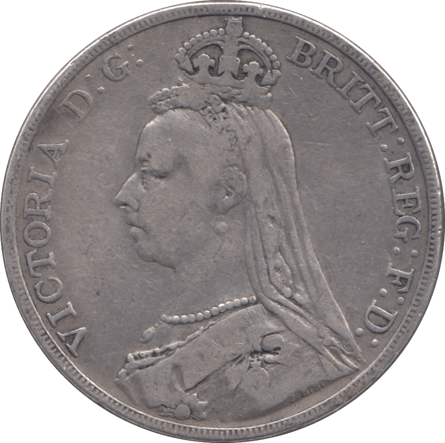 1889 CROWN ( FINE ) - Crown - Cambridgeshire Coins