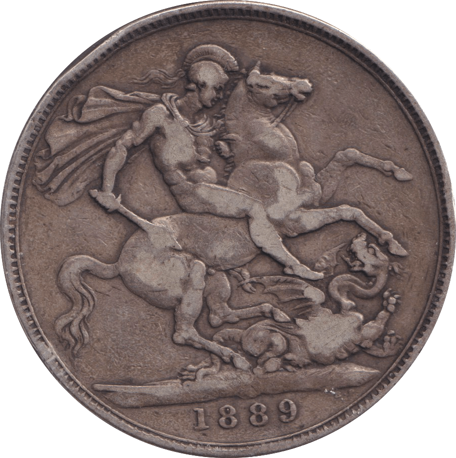 1889 CROWN ( FINE ) - CROWN - Cambridgeshire Coins