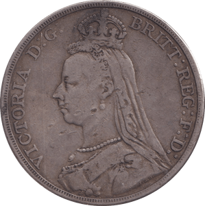 1889 CROWN ( FINE ) - CROWN - Cambridgeshire Coins