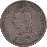 1889 CROWN ( FINE ) - CROWN - Cambridgeshire Coins