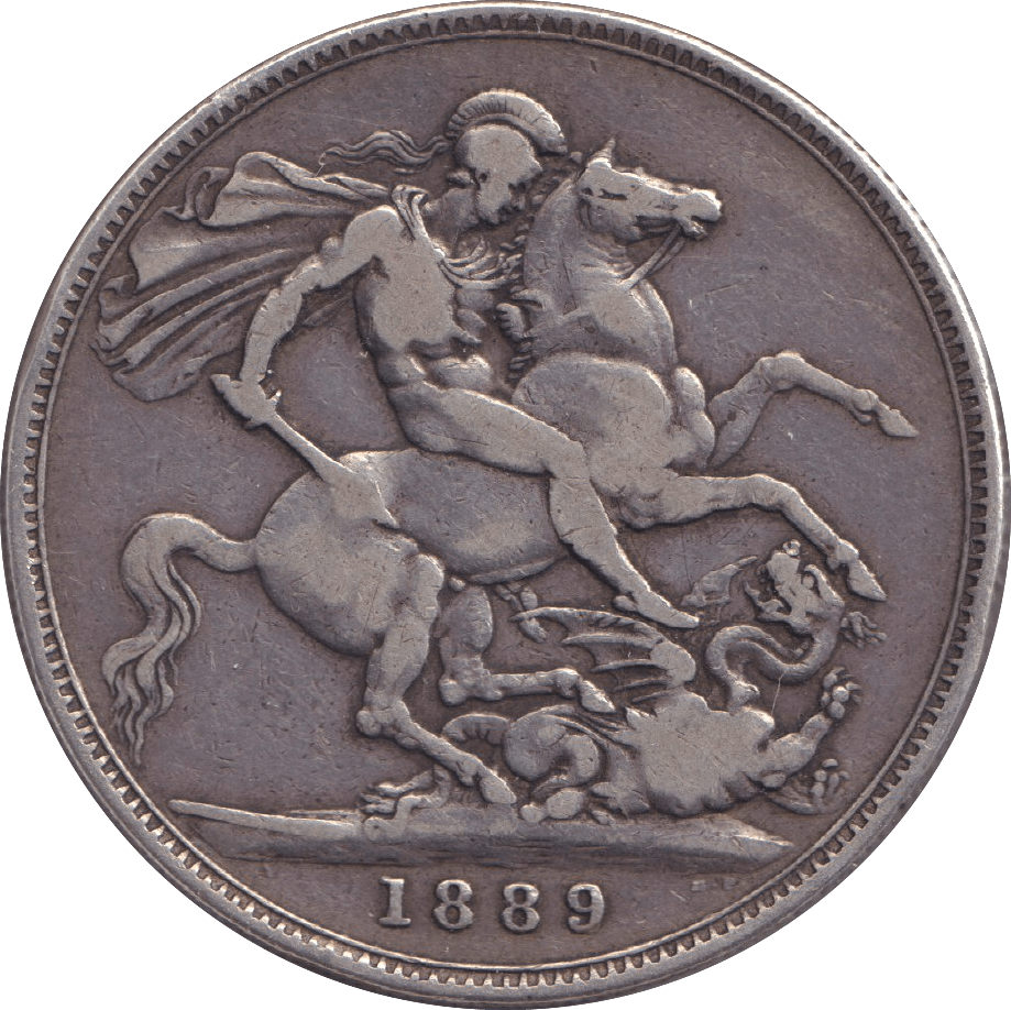 1889 CROWN ( FINE ) - CROWN - Cambridgeshire Coins